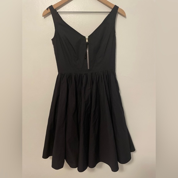 Prada Black Sleeveless V-Neck A-Line Dress - Picture 1 of 9